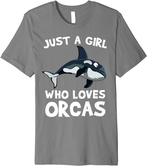 Orca Girl Love Sword Whale Premium T-Shirt