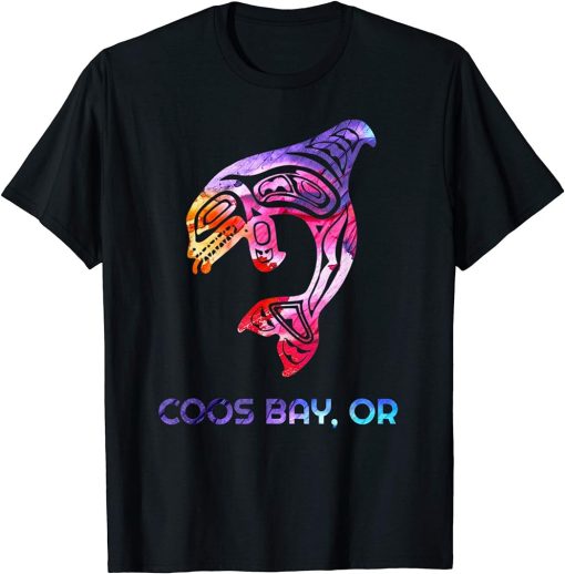 Coos Bay Oregon Native American Orca Killer Whale T-Shirt