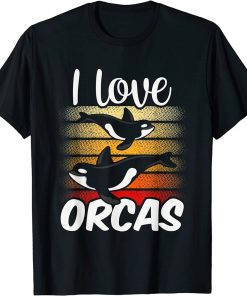 I Love Orcas Sea Protect Whale Orca T-Shirt